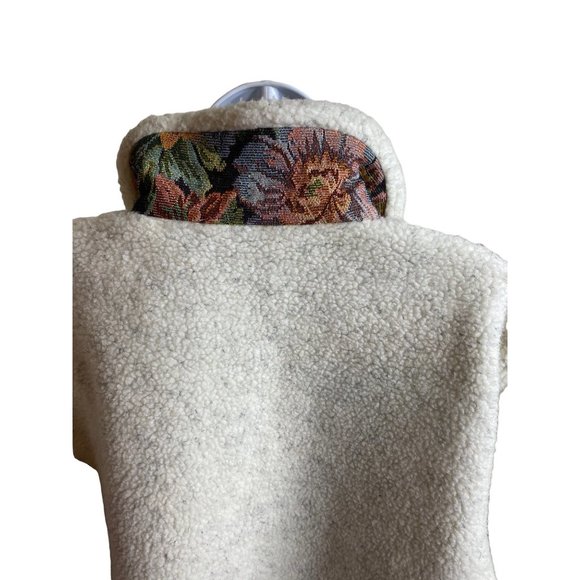 Orvis off white and gray tapestry trim jacket size M - Picture 6 of 7